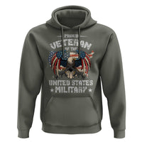 Proud Veteran Of The Military Hoodie Veteran's Day Eagle American Flag - Wonder Print Shop