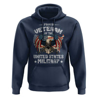Proud Veteran Of The Military Hoodie Veteran's Day Eagle American Flag - Wonder Print Shop