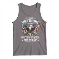 Proud Veteran Of The Military Tank Top Veteran's Day Eagle American Flag - Wonder Print Shop