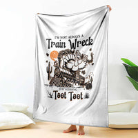 I Am Not Always A Train Wreck Just Kidding Toot Toot Throw Blanket Funny Thanksgiving Turkey - Wonder Print Shop