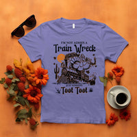 I Am Not Always A Train Wreck Just Kidding Toot Toot T Shirt Funny Thanksgiving Turkey - Wonder Print Shop