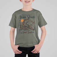 I Am Not Always A Train Wreck Just Kidding Toot Toot T Shirt For Kid Funny Thanksgiving Turkey - Wonder Print Shop
