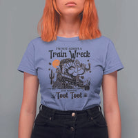 I Am Not Always A Train Wreck Just Kidding Toot Toot T Shirt For Women Funny Thanksgiving Turkey - Wonder Print Shop