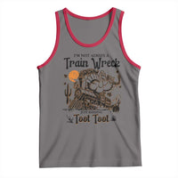 I Am Not Always A Train Wreck Just Kidding Toot Toot Tank Top Funny Thanksgiving Turkey - Wonder Print Shop