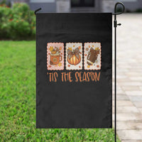 Tis The Season Fall Thanksgiving Garden Flag American Football Pumpkin Postage Stamps - Wonder Print Shop