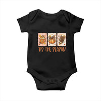 Tis The Season Fall Thanksgiving Baby Onesie American Football Pumpkin Postage Stamps - Wonder Print Shop