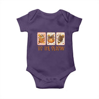Tis The Season Fall Thanksgiving Baby Onesie American Football Pumpkin Postage Stamps - Wonder Print Shop
