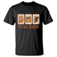 Tis The Season Fall Thanksgiving T Shirt American Football Pumpkin Postage Stamps - Wonder Print Shop