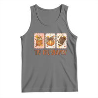 Tis The Season Fall Thanksgiving Tank Top American Football Pumpkin Postage Stamps - Wonder Print Shop