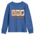 Tis The Season Fall Thanksgiving Youth Sweatshirt American Football Pumpkin Postage Stamps - Wonder Print Shop