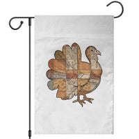 Thanksgiving Vintage Patchwork Gobble Turkey Garden Flag - Wonder Print Shop