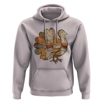 Thanksgiving Vintage Patchwork Gobble Turkey Hoodie - Wonder Print Shop