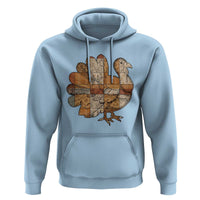 Thanksgiving Vintage Patchwork Gobble Turkey Hoodie - Wonder Print Shop