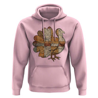 Thanksgiving Vintage Patchwork Gobble Turkey Hoodie - Wonder Print Shop