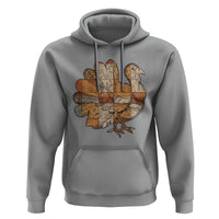 Thanksgiving Vintage Patchwork Gobble Turkey Hoodie - Wonder Print Shop