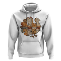 Thanksgiving Vintage Patchwork Gobble Turkey Hoodie - Wonder Print Shop