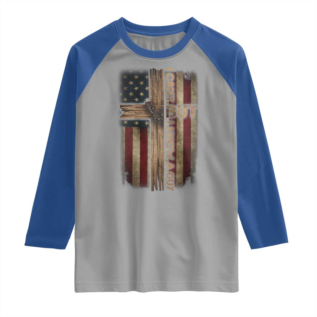 I Cant But I Know A Guy Raglan Shirt Funny Christian Jesus Cross - Wonder Print Shop