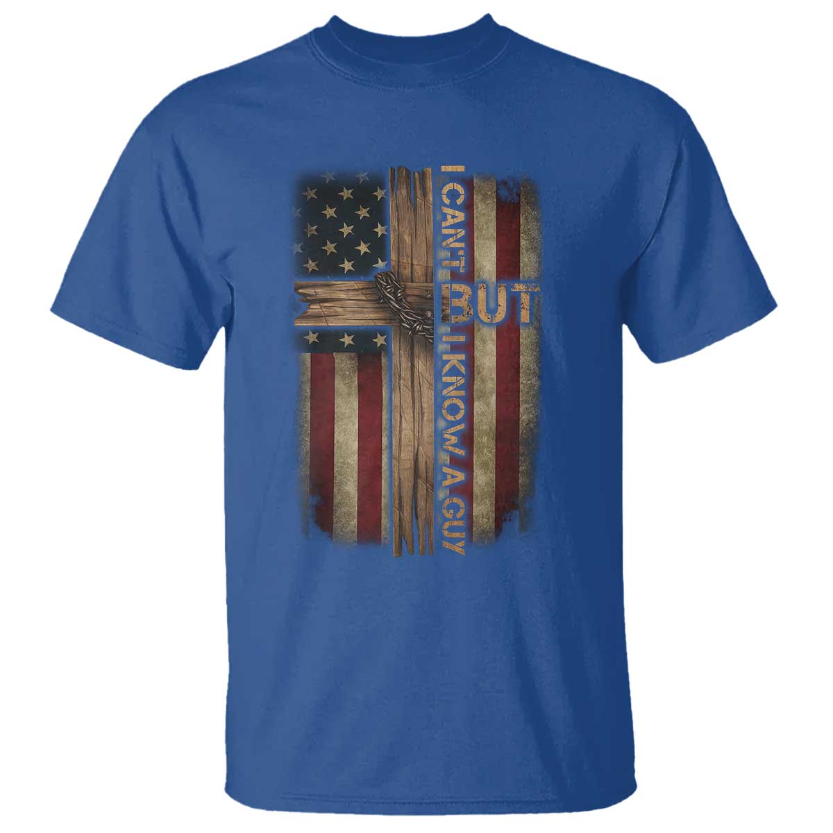 I Cant But I Know A Guy T Shirt Funny Christian Jesus Cross - Wonder Print Shop