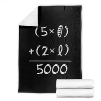2 Fishes 5 Loaves Jesus Feeds The 5000 Christian Bible Verses Throw Blanket - Wonder Print Shop