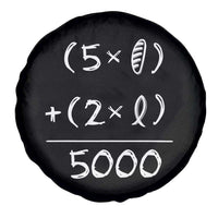 2 Fishes 5 Loaves Jesus Feeds The 5000 Christian Bible Verses Spare Tire Cover - Wonder Print Shop