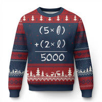 2 Fishes 5 Loaves Jesus Feeds The 5000 Christian Bible Verses Ugly Christmas Sweater - Wonder Print Shop