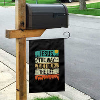 Jesus The Way The Truth The Life Garden Flag Blessed Christians - Wonder Print Shop