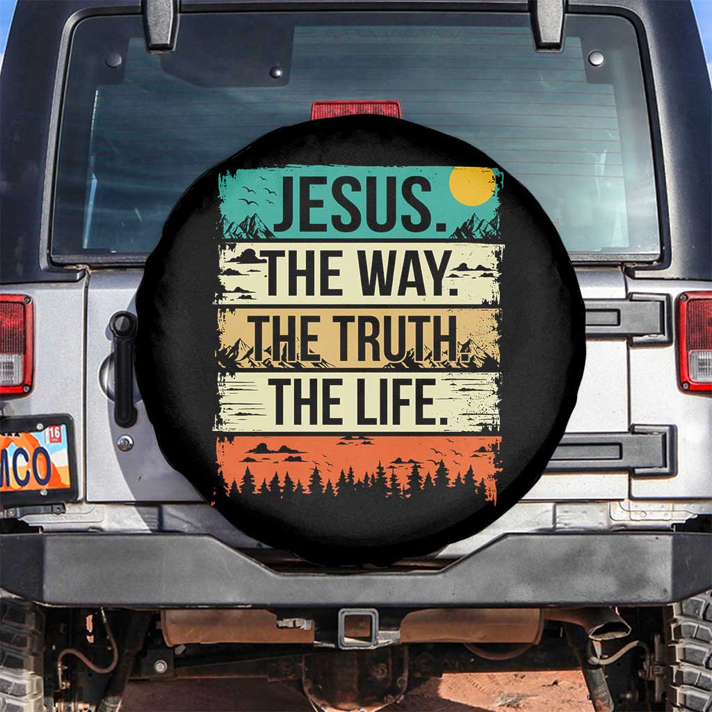 Jesus The Way The Truth The Life Spare Tire Cover Blessed Christians - Wonder Print Shop