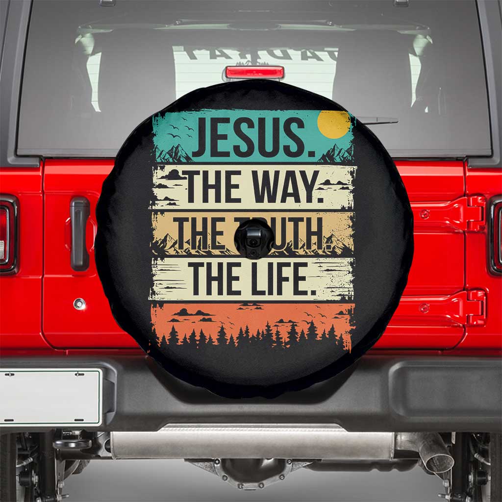 Jesus The Way The Truth The Life Spare Tire Cover Blessed Christians - Wonder Print Shop