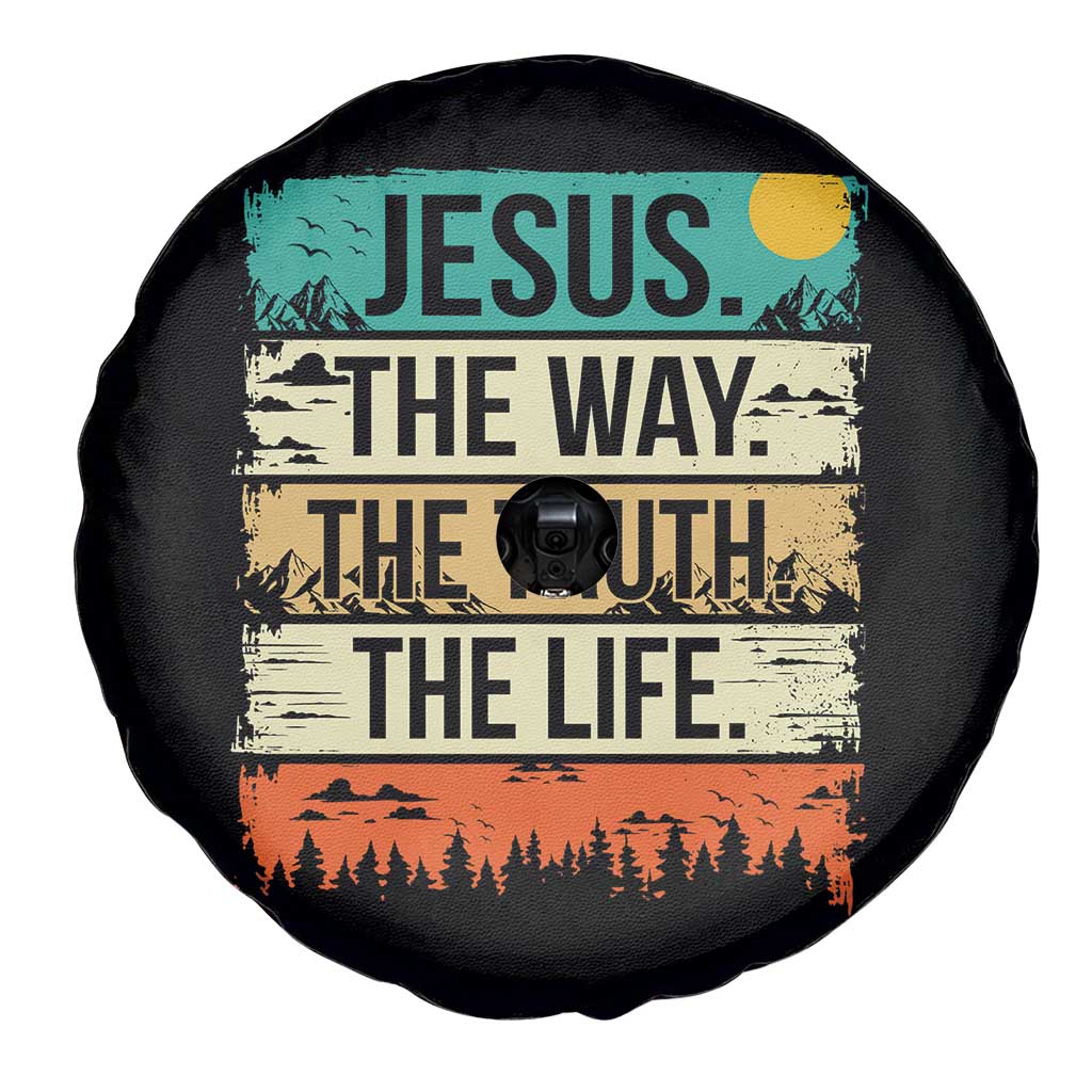 Jesus The Way The Truth The Life Spare Tire Cover Blessed Christians - Wonder Print Shop