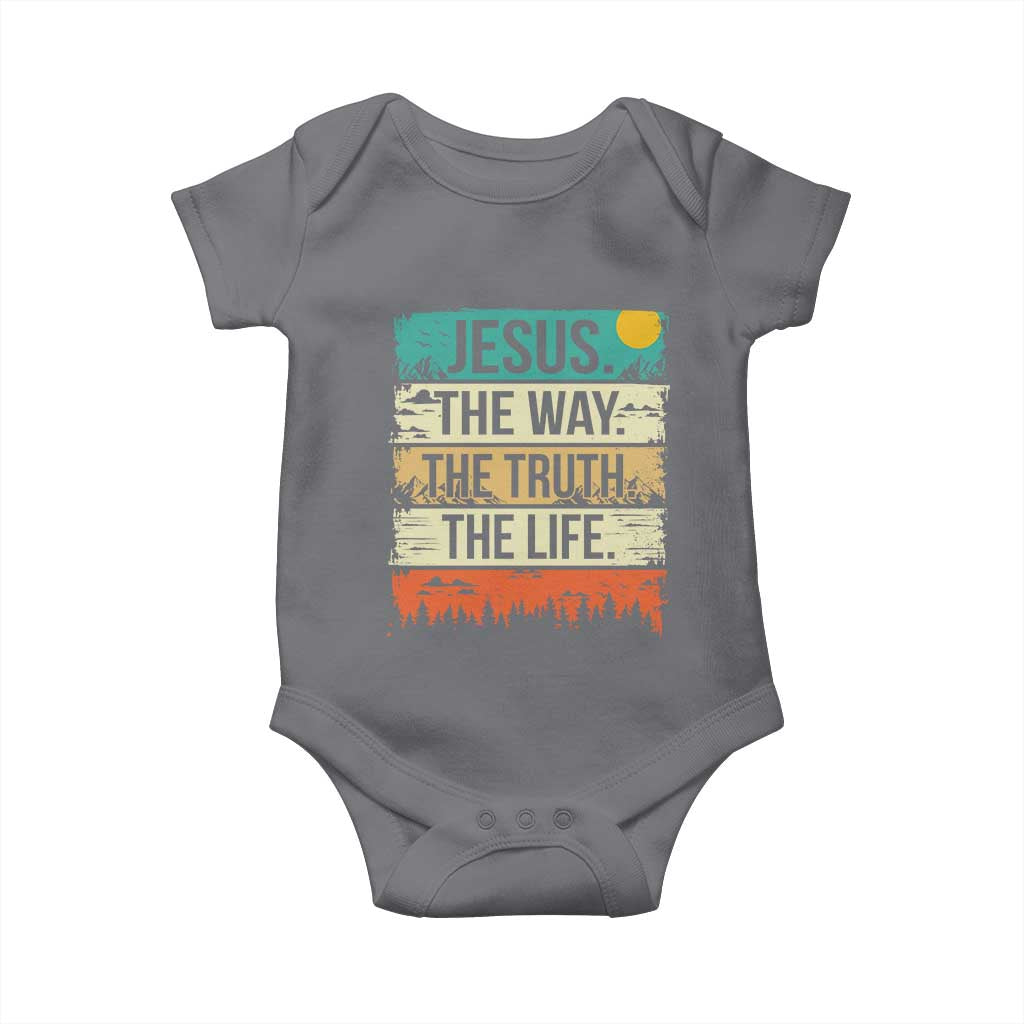 Jesus The Way The Truth The Life Baby Onesie Blessed Christians - Wonder Print Shop