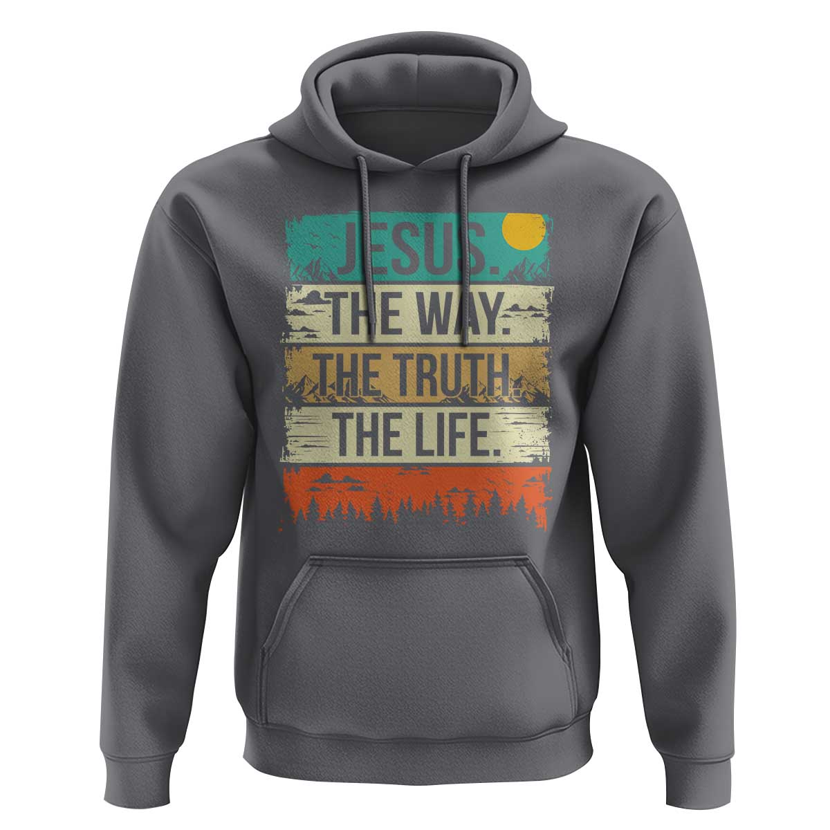 Jesus The Way The Truth The Life Hoodie Blessed Christians - Wonder Print Shop