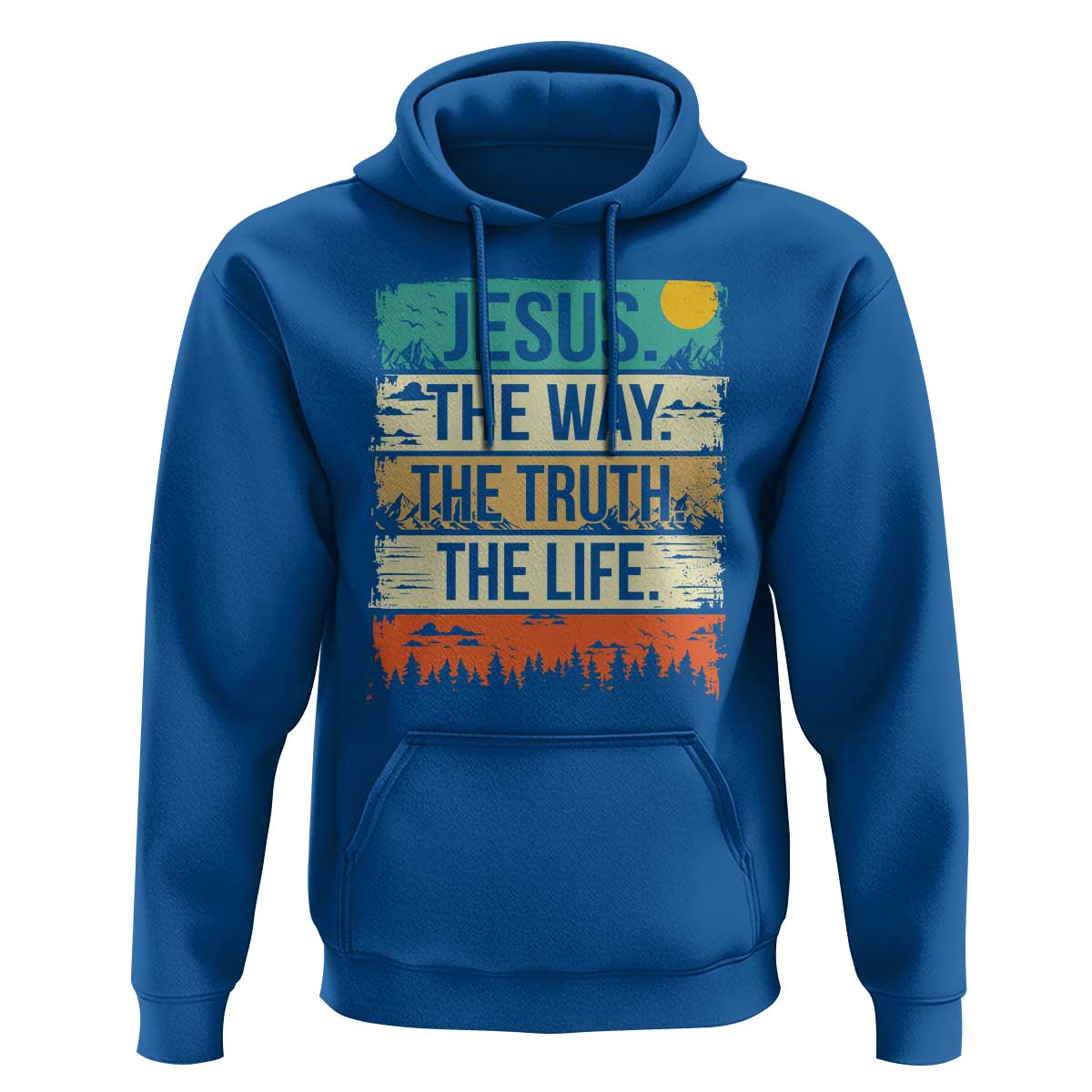 Jesus The Way The Truth The Life Hoodie Blessed Christians - Wonder Print Shop