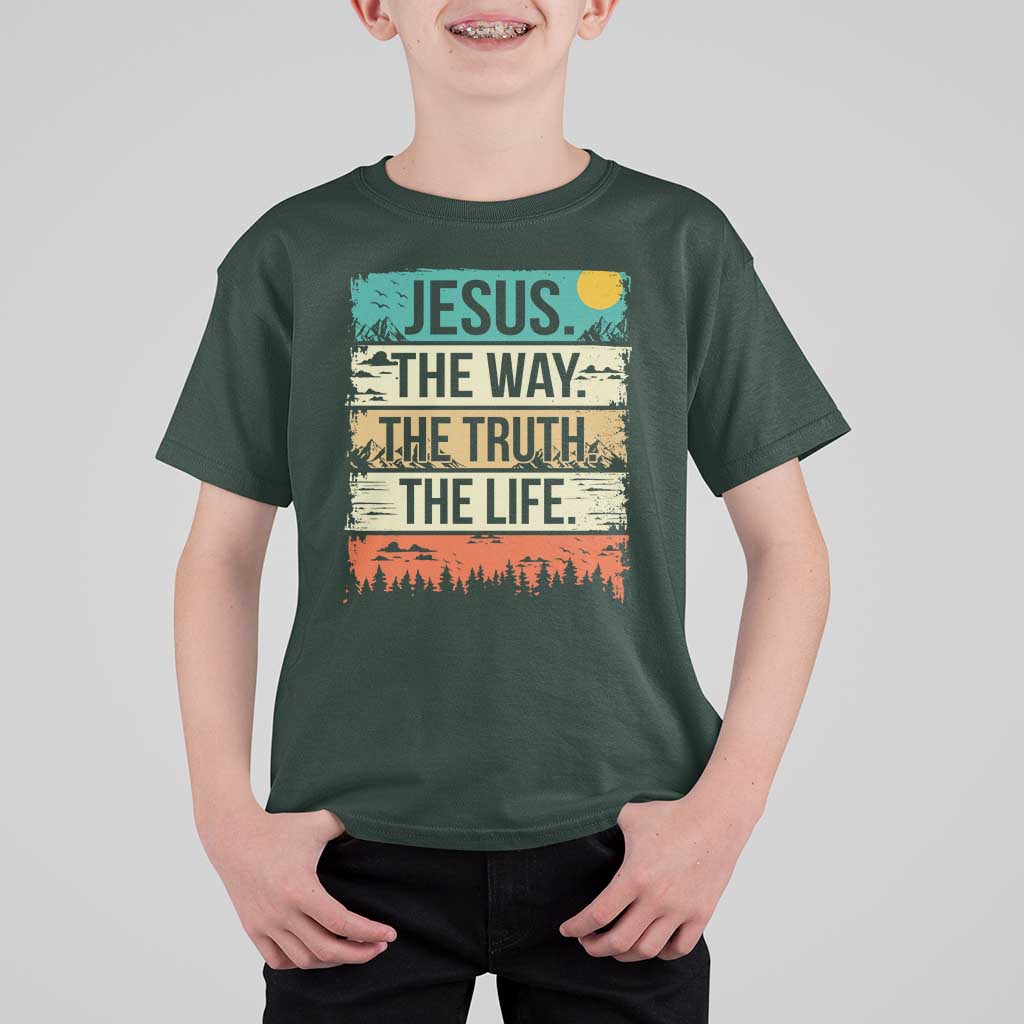 Jesus The Way The Truth The Life T Shirt For Kid Blessed Christians - Wonder Print Shop