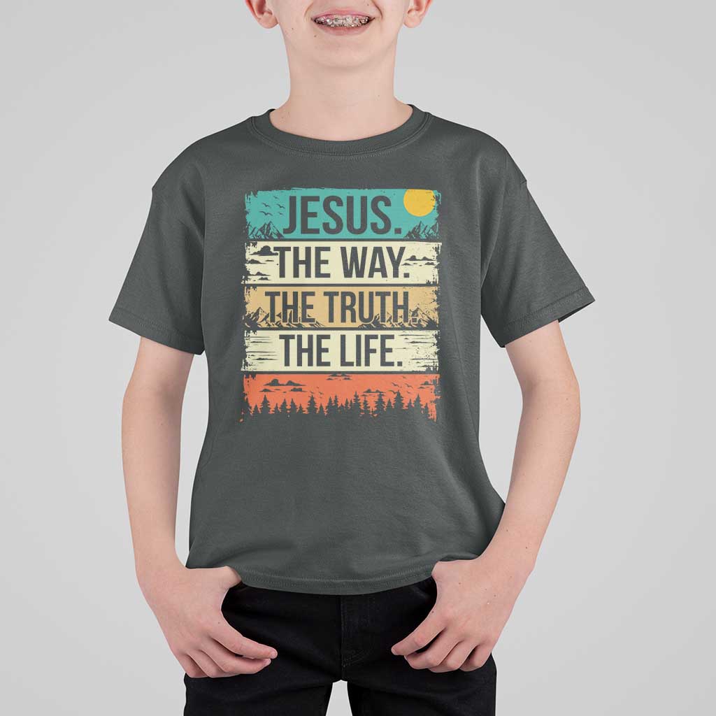 Jesus The Way The Truth The Life T Shirt For Kid Blessed Christians - Wonder Print Shop