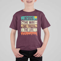 Jesus The Way The Truth The Life T Shirt For Kid Blessed Christians - Wonder Print Shop