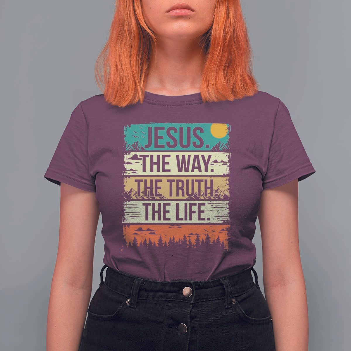 Jesus The Way The Truth The Life T Shirt For Women Blessed Christians - Wonder Print Shop