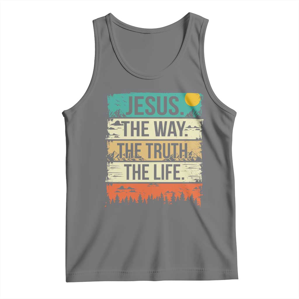 Jesus The Way The Truth The Life Tank Top Blessed Christians - Wonder Print Shop