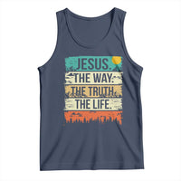Jesus The Way The Truth The Life Tank Top Blessed Christians - Wonder Print Shop