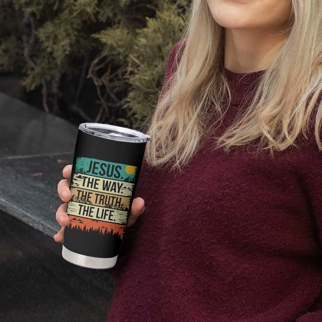 Jesus The Way The Truth The Life Tumbler Cup Blessed Christians - Wonder Print Shop