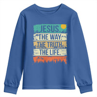 Jesus The Way The Truth The Life Youth Sweatshirt Blessed Christians - Wonder Print Shop