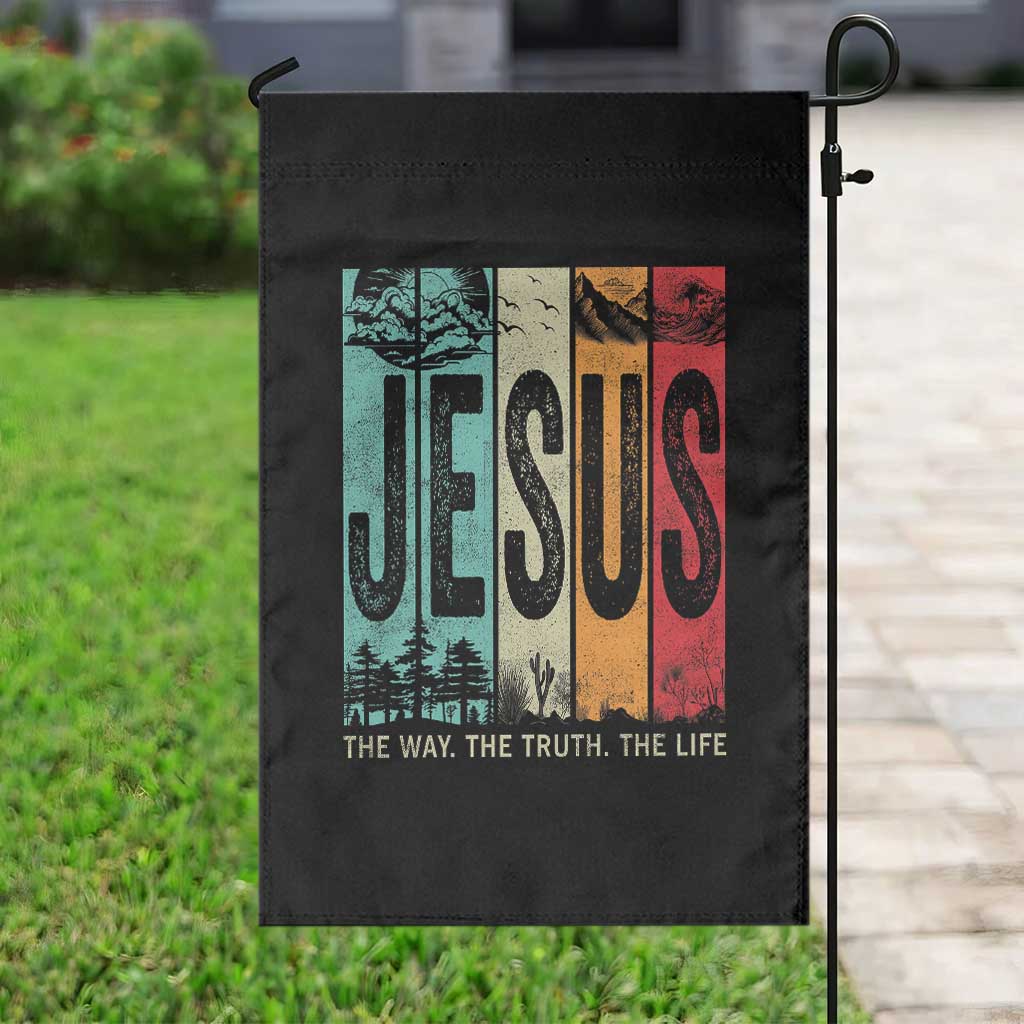 Jesus The Way The Truth The Life Garden Flag Christian Worship - Wonder Print Shop