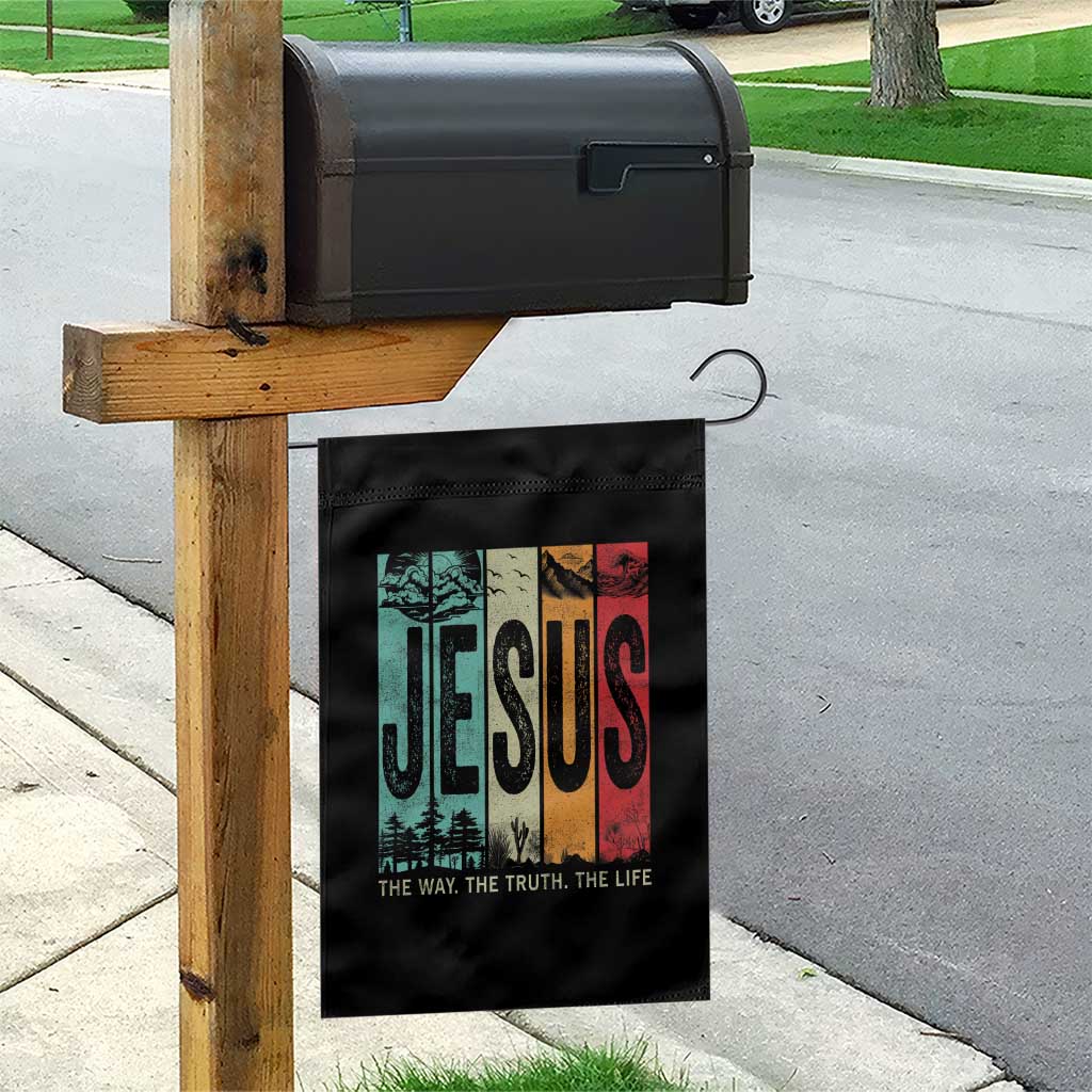 Jesus The Way The Truth The Life Garden Flag Christian Worship - Wonder Print Shop