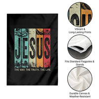 Jesus The Way The Truth The Life Garden Flag Christian Worship - Wonder Print Shop