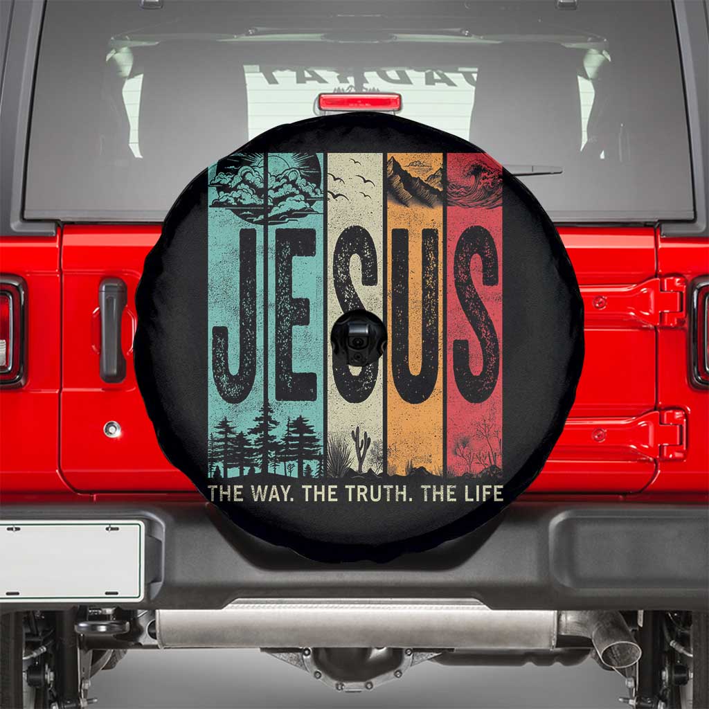 Jesus The Way The Truth The Life Spare Tire Cover Christian Worship - Wonder Print Shop