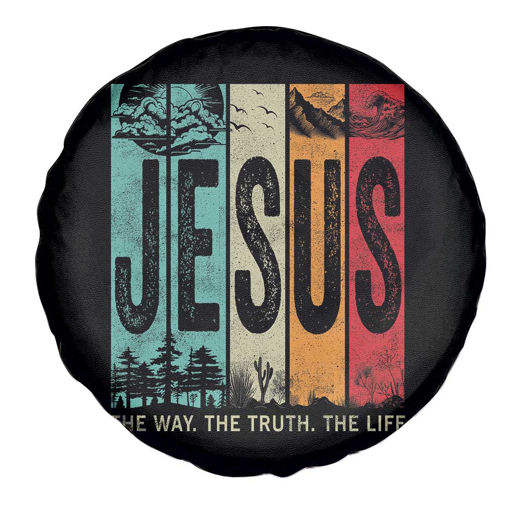Jesus The Way The Truth The Life Spare Tire Cover Christian Worship - Wonder Print Shop