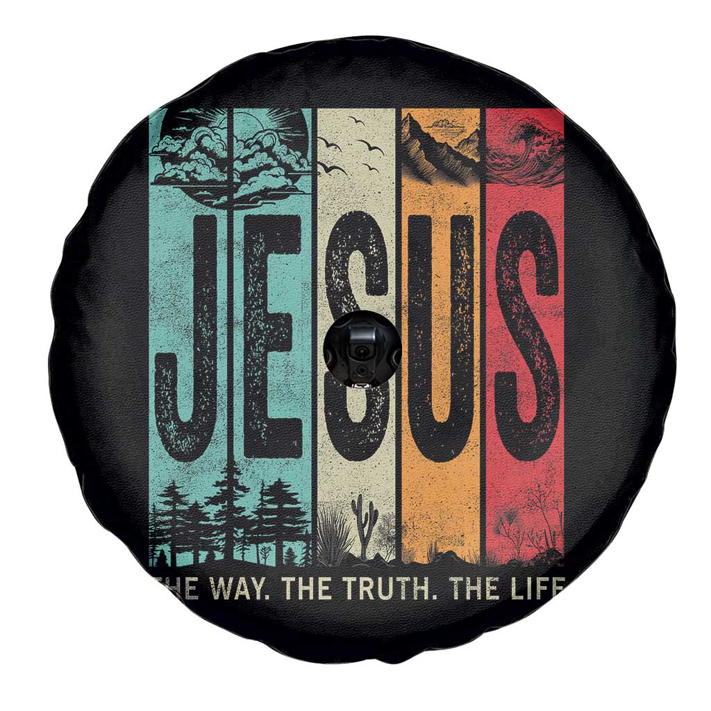Jesus The Way The Truth The Life Spare Tire Cover Christian Worship - Wonder Print Shop