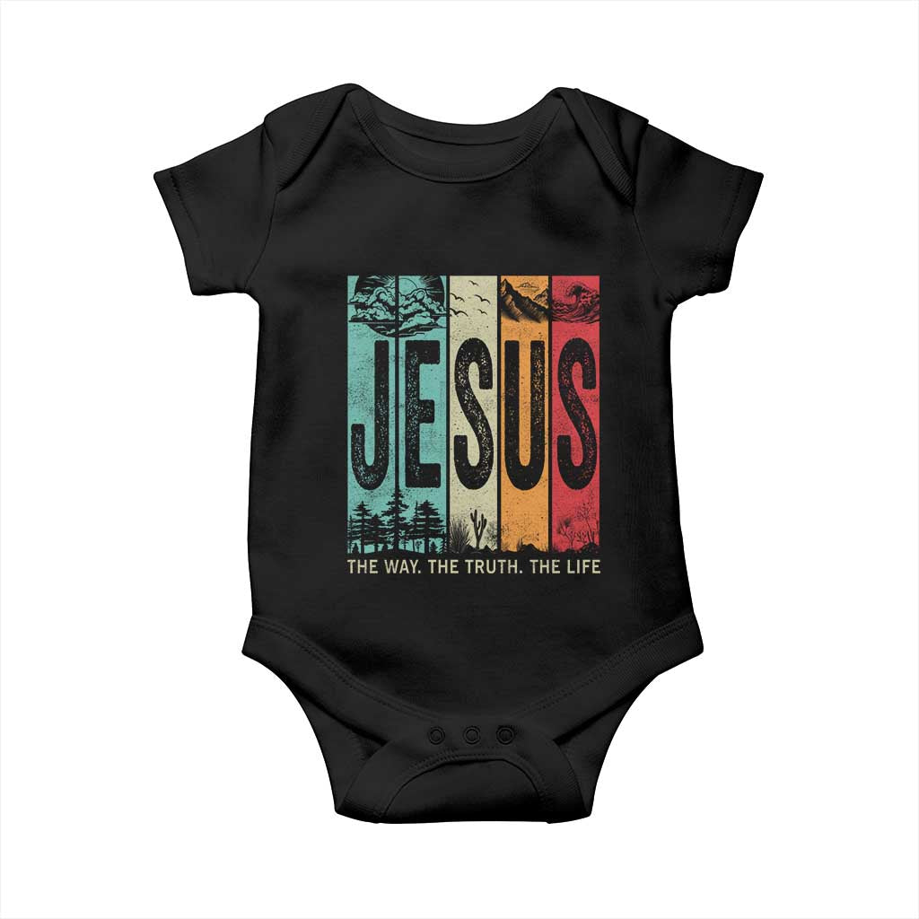 Jesus The Way The Truth The Life Baby Onesie Christian Worship - Wonder Print Shop