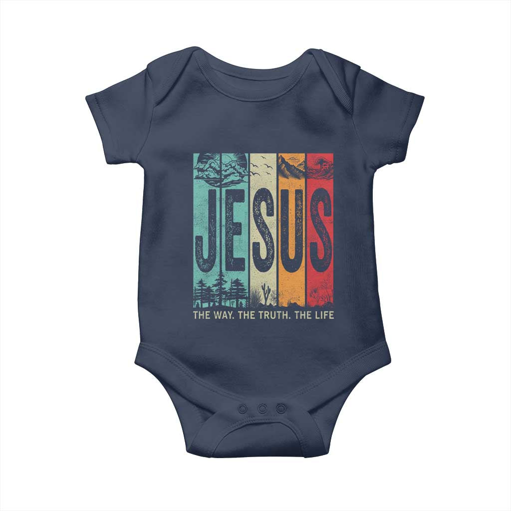 Jesus The Way The Truth The Life Baby Onesie Christian Worship - Wonder Print Shop