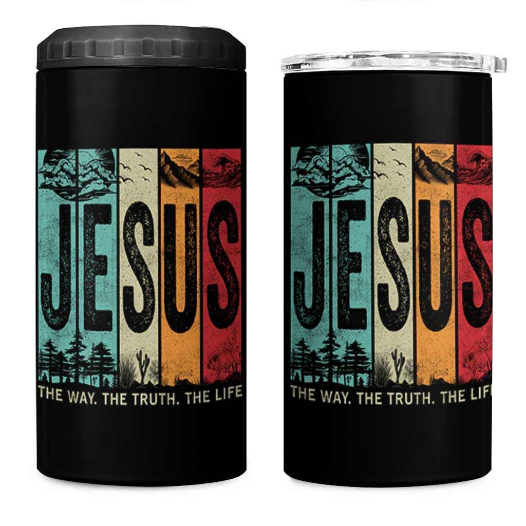 Jesus The Way The Truth The Life 4 in 1 Can Cooler Tumbler Christian Worship - Wonder Print Shop