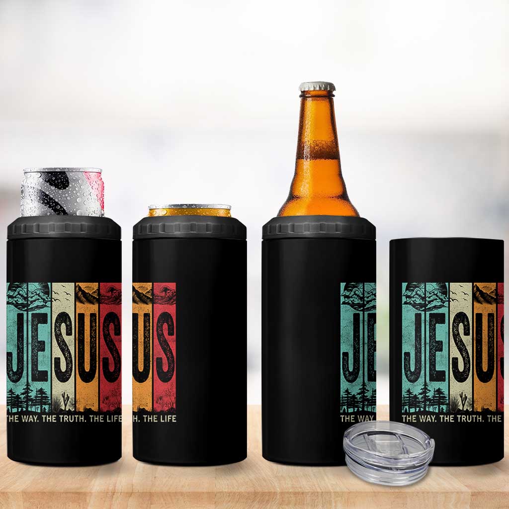 Jesus The Way The Truth The Life 4 in 1 Can Cooler Tumbler Christian Worship - Wonder Print Shop